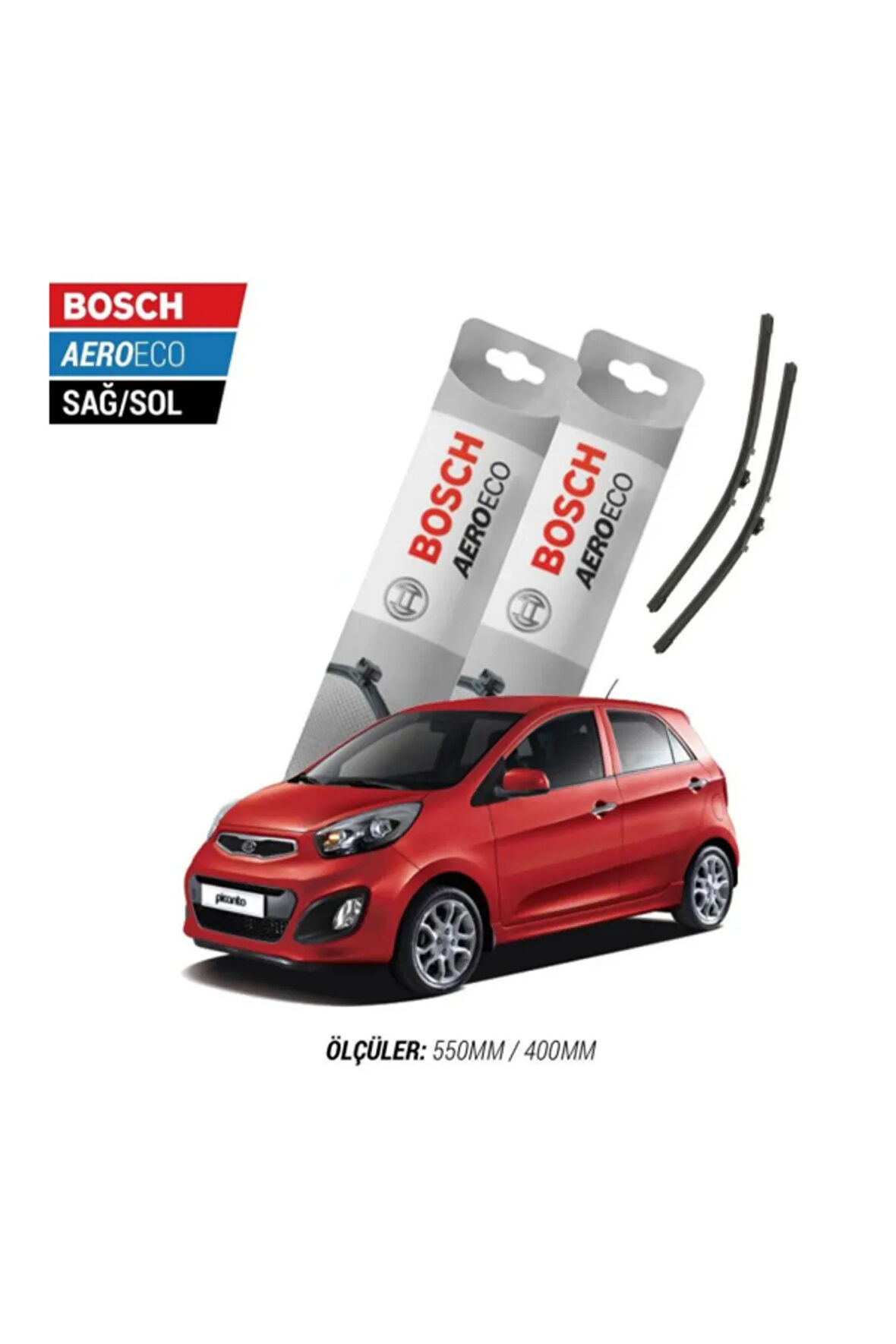 Kia Picanto 2011 Model Bosch Aeroeco Muz Silecek Takımı