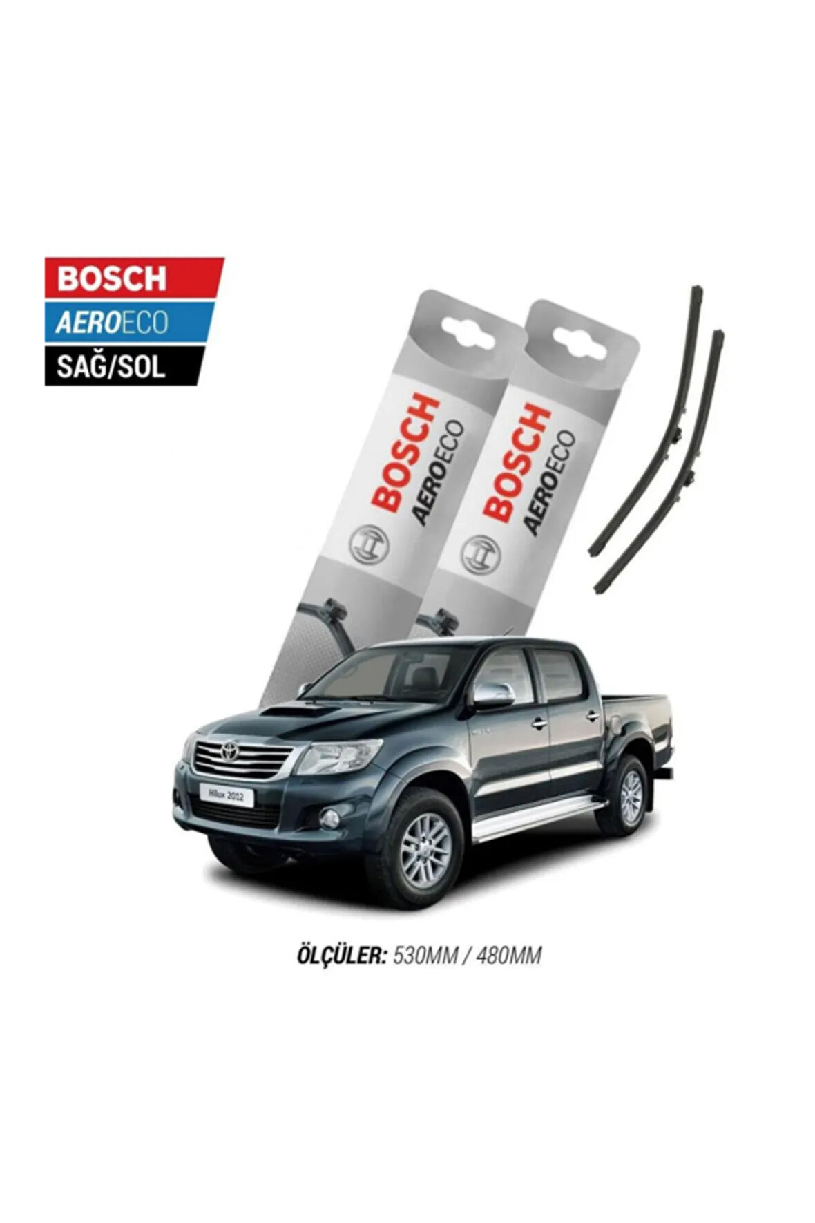 Toyota Hilux 2005 Model Bosch Aeroeco Muz Silecek Takımı