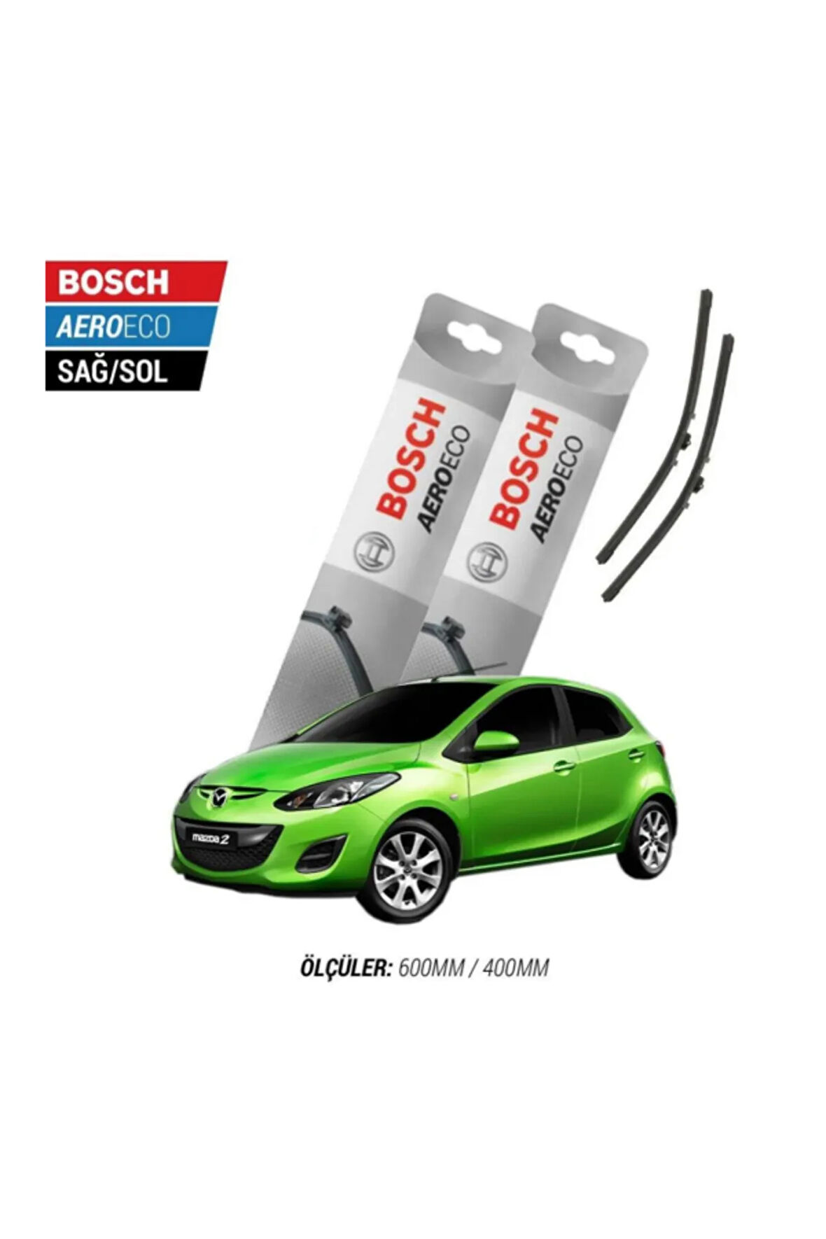 Mazda - Mazda 2 2010 Model Bosch Aeroeco Muz Silecek Takımı
