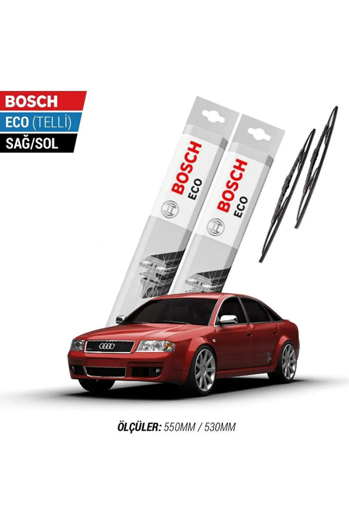 Audi A6 1996 Model Silecek Takımı Bosch Eco (telli)