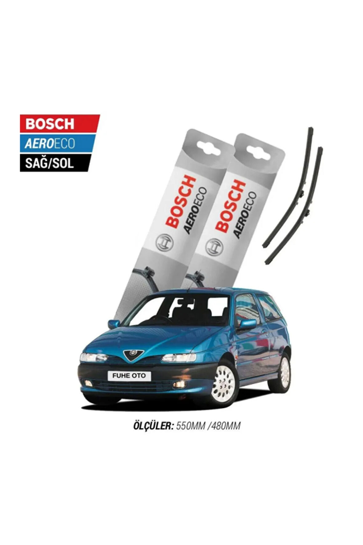Alfa Romeo 145 1996 Model Bosch Aeroeco Muz Silecek Takımı