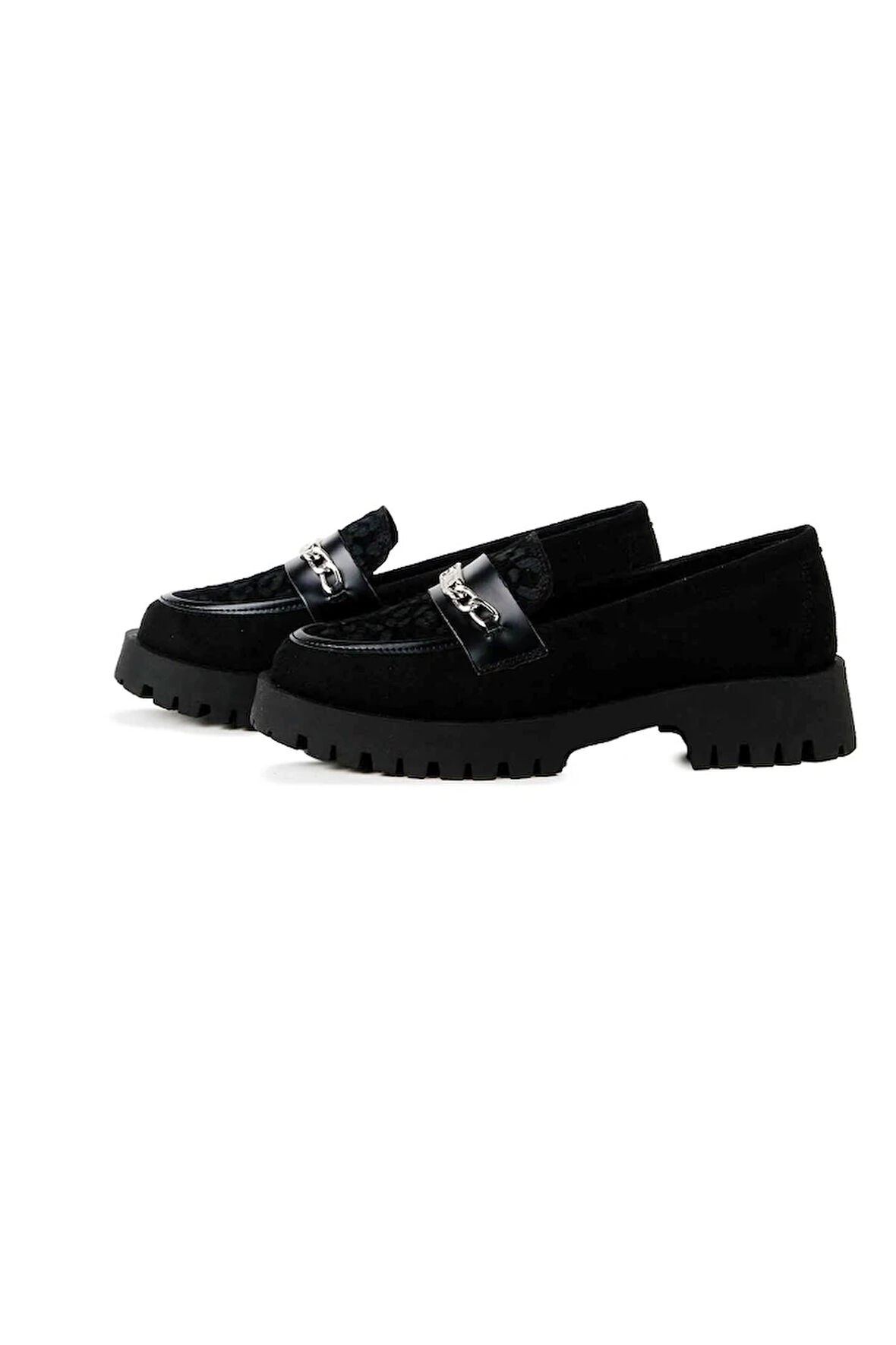 Brenda Bej Leopar Desenli Loafer
