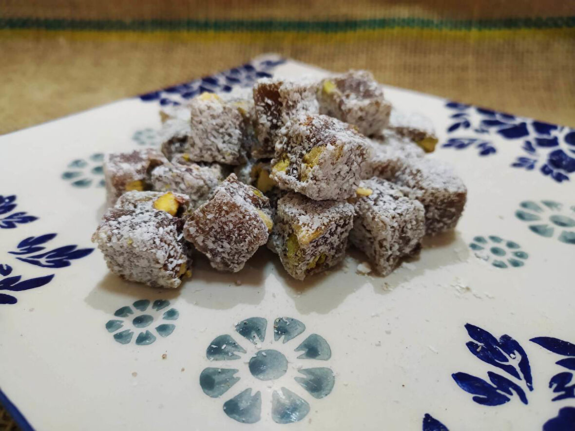 GURMEKENT ANTEP FISTIKLI KAHVELİ KUŞ LOKUMU 500GR