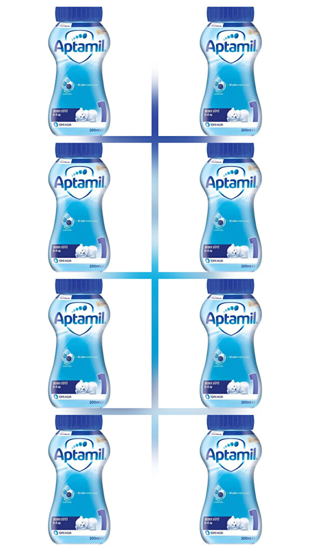 1 Bebek Sütü İçime Hazır (Sıvı) 200 ml 0-6 Ay 8  Adet