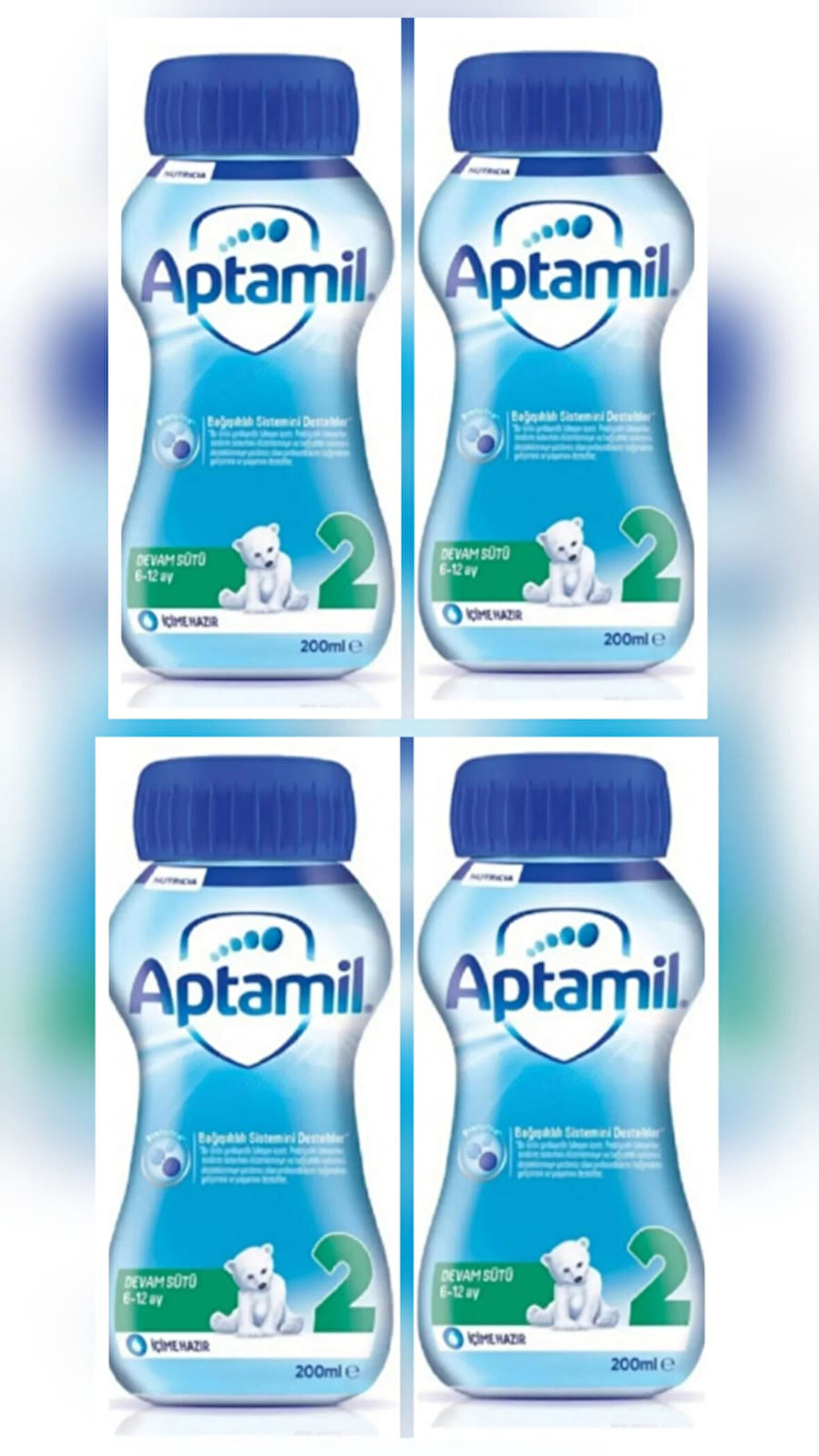 4 Devam Sütü İçime Hazır (Sıvı) 200 ml 6-12 Ay 4 Adet