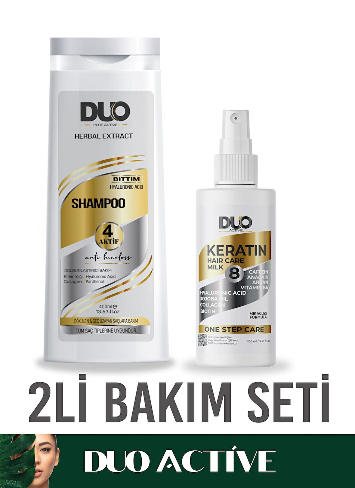 2Lİ Bakım Set Shampo + Keratin Bakım Sütü