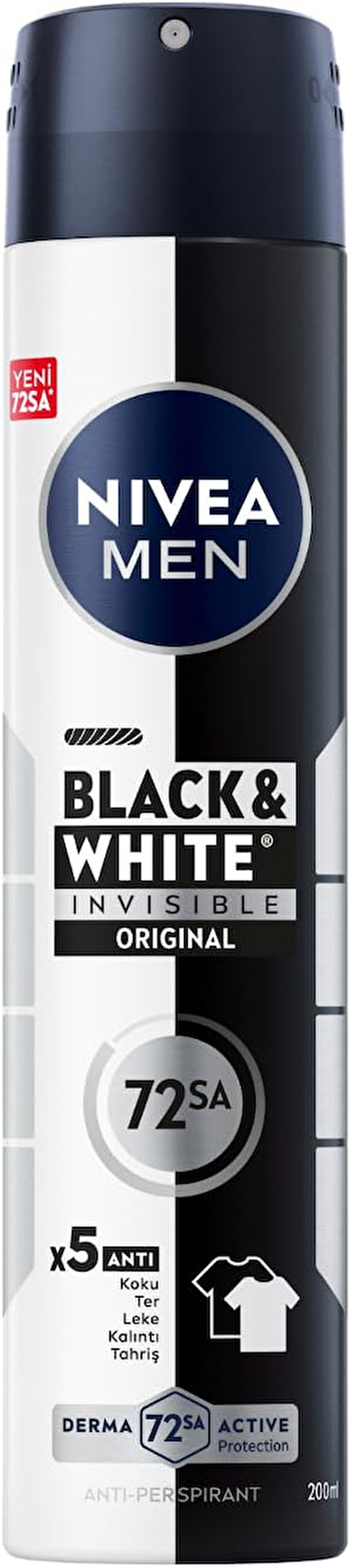 NIVEA MEN Black & White Invisible Original Sprey 150 ml
