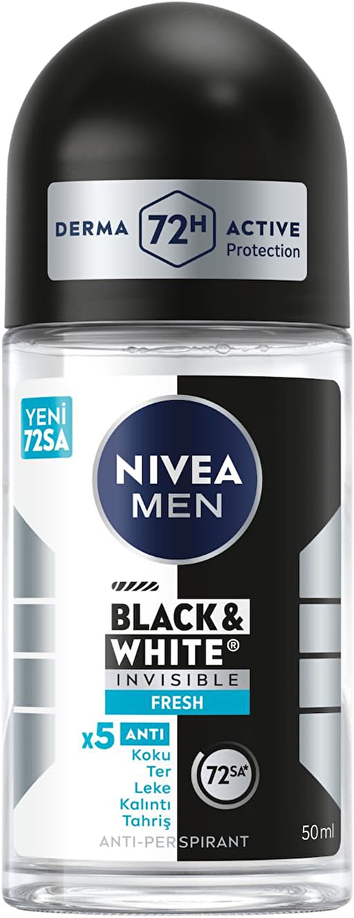 NIVEA MEN Black & White Invisible Fresh Roll-on 50 ml
