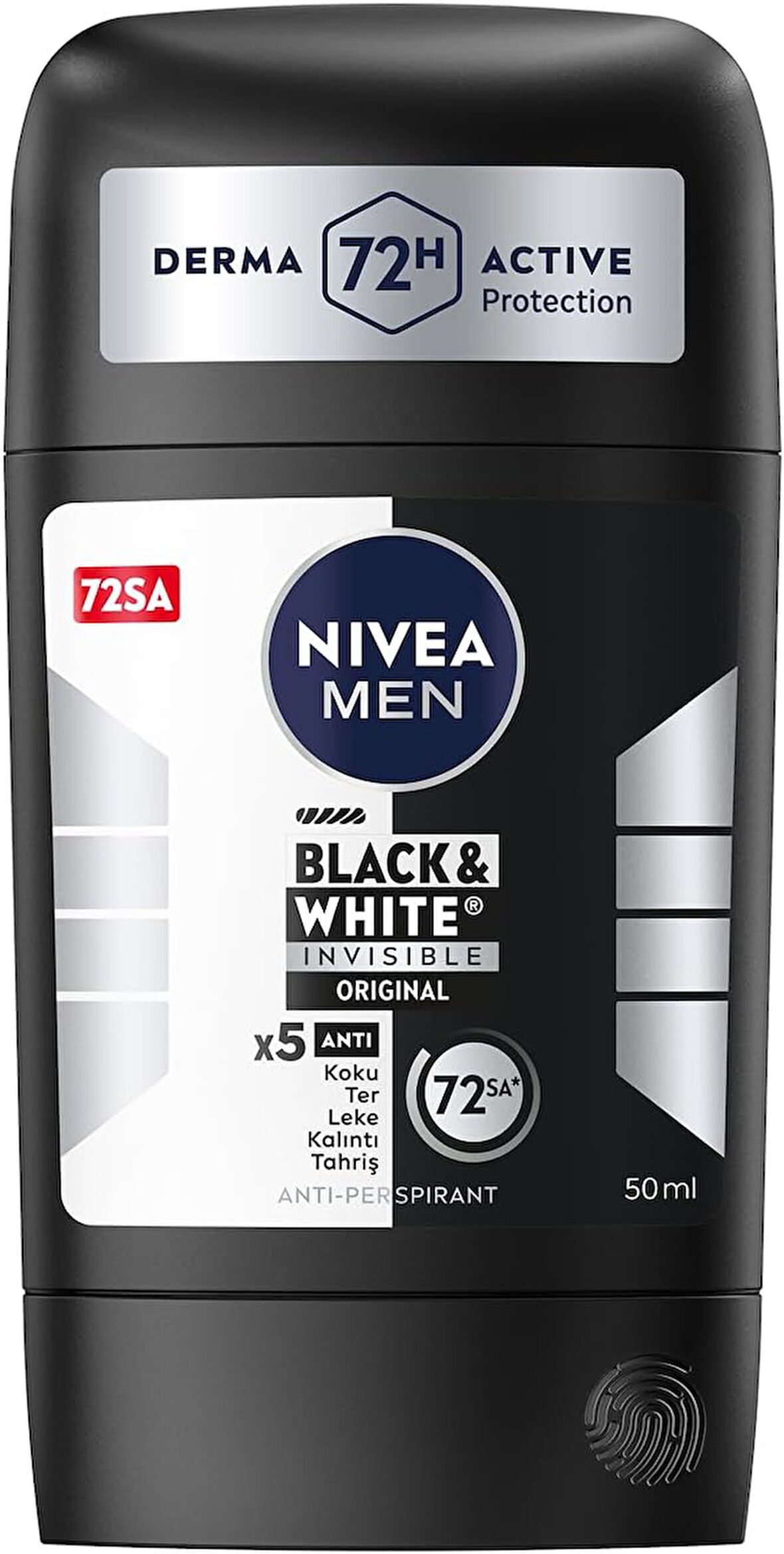 NIVEA MEN Black & White Invisible Original Stick 50 ml X 5 ADET
