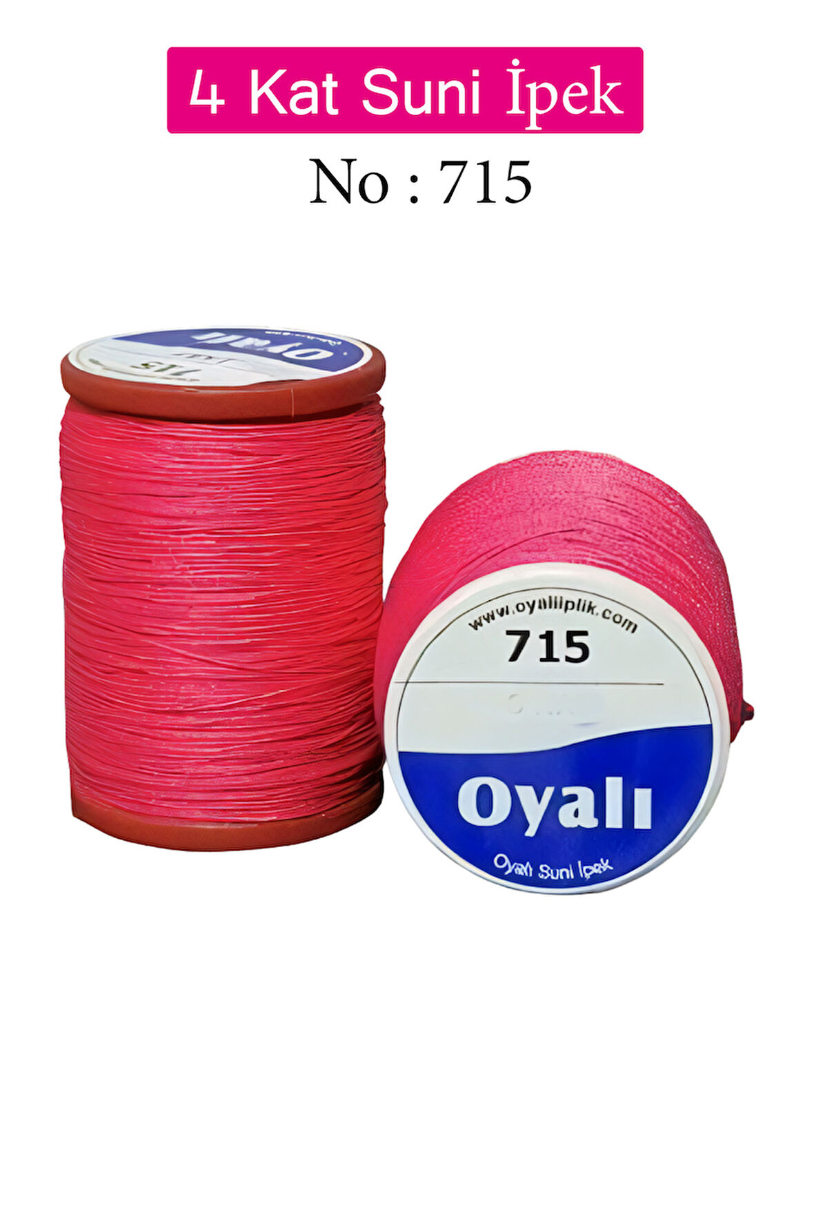 Oyalı 4 Kat Suni İpek İplik İğne Oyası Boncuk İpi Tığ Oyası No:715