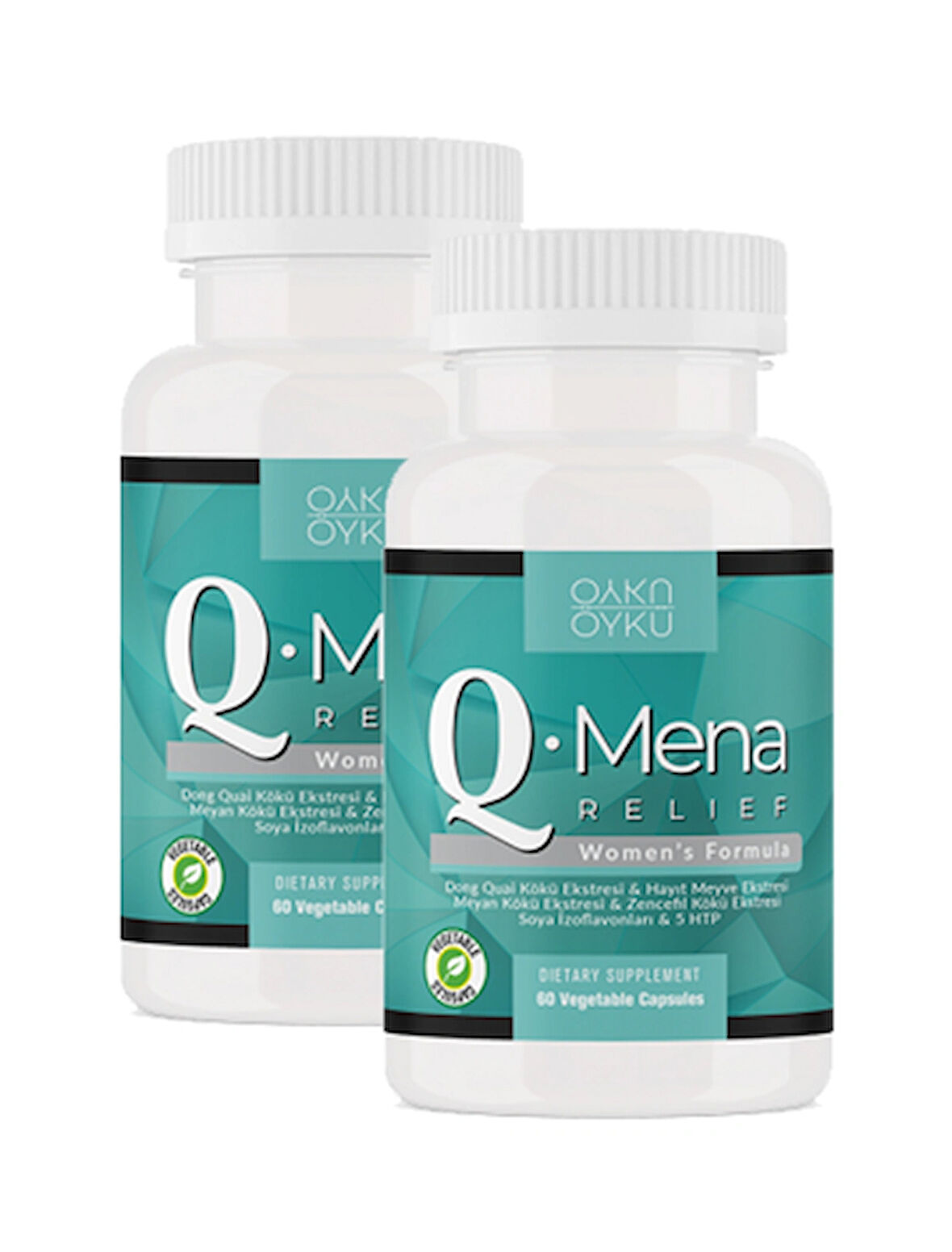 Q-mena / Soya Izoflavonları, Dong Quai, Vitex Agnus Castus, 5-htp. / 30 Kapsül (2 KUTU)