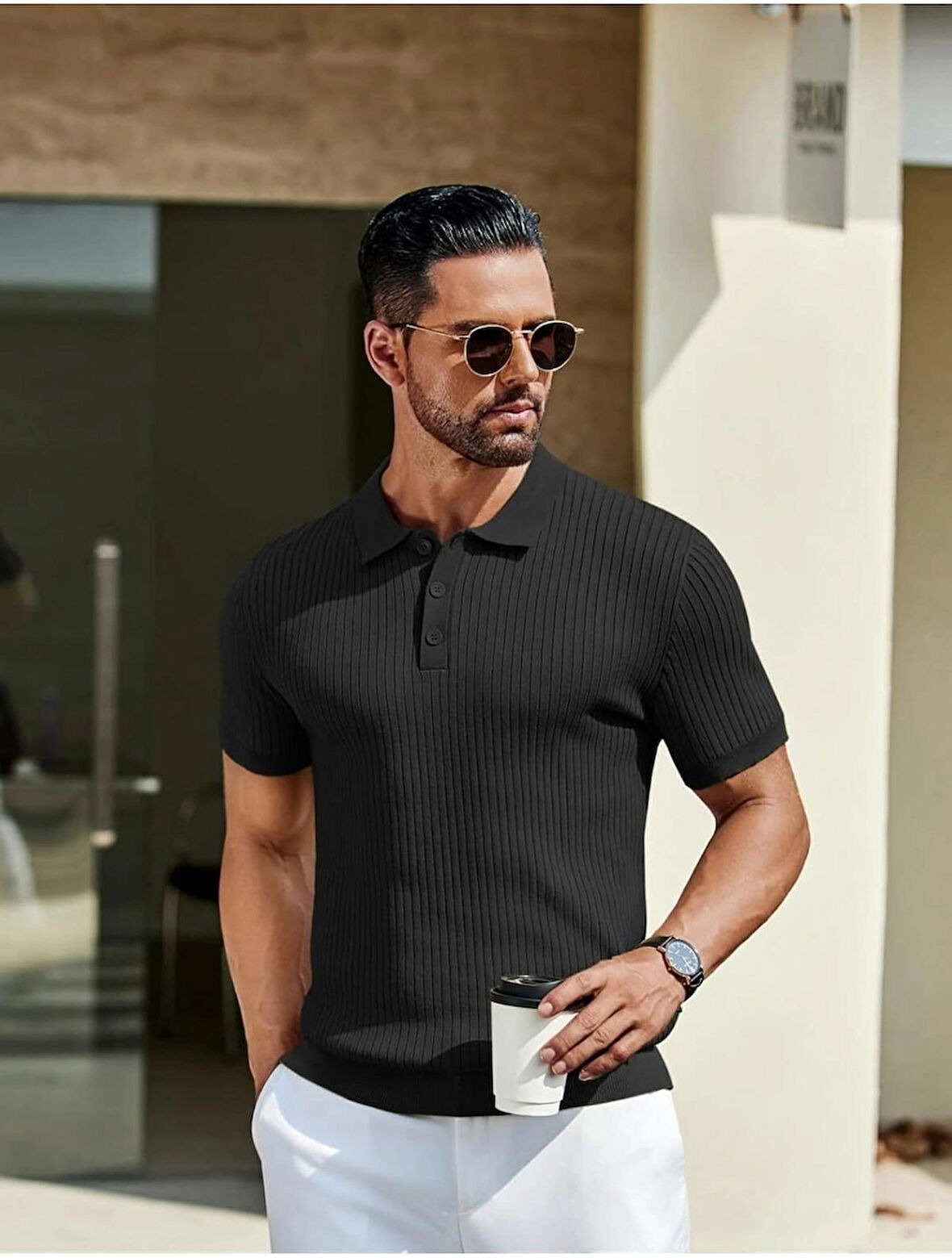 Carbon Erkek Triko Tshirt