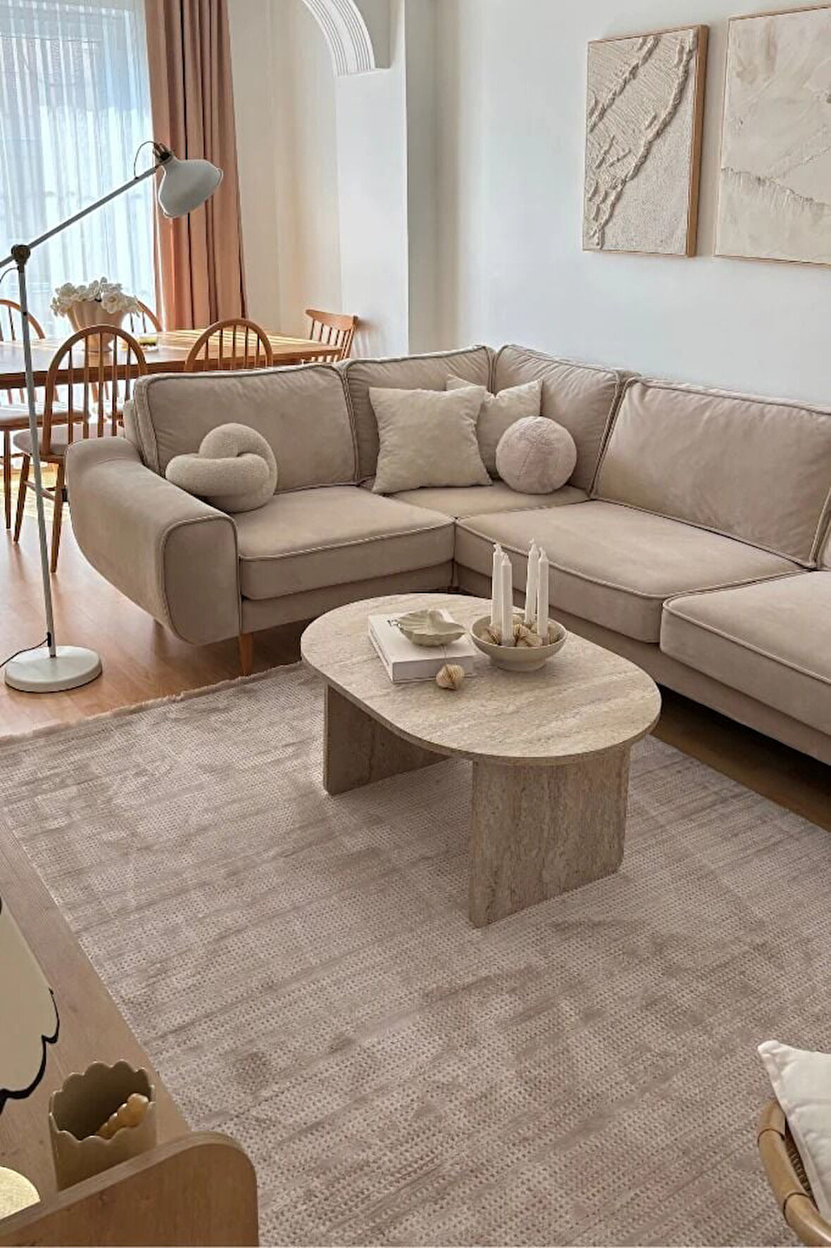 Apex Halı Truva Akrilik Halı Koleksiyonu 6651 Krem