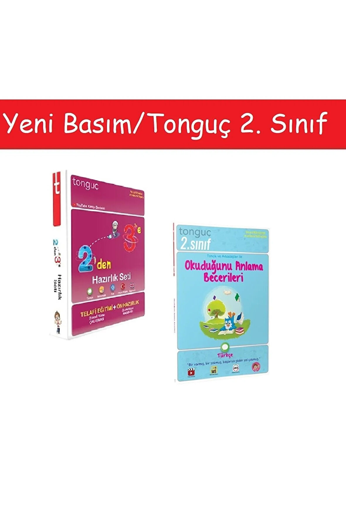 Tonguç 2'den 3'e Hazırlık Seti & 2. Sınıf Türkçe Okuduğunu Anlama Becerileri