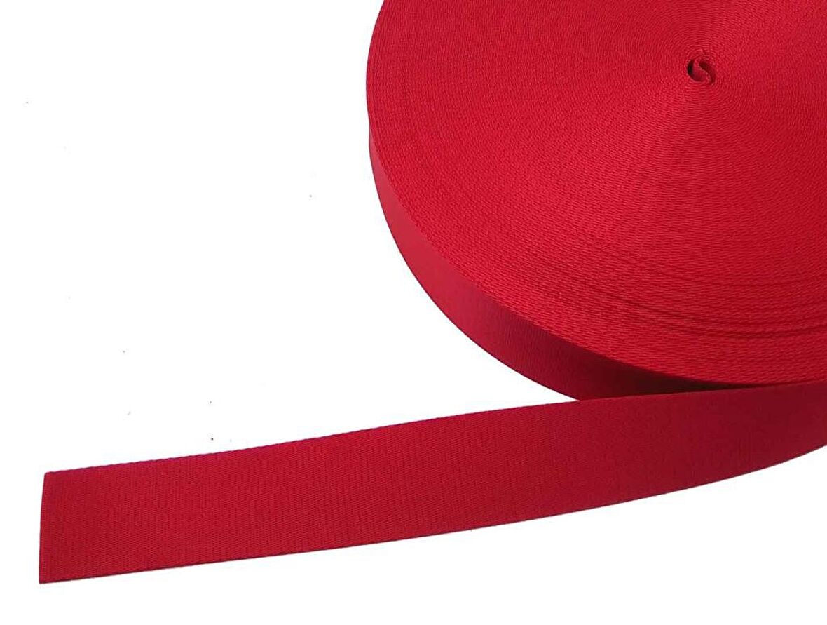 4 cm kırmızı renk  polyester kolon