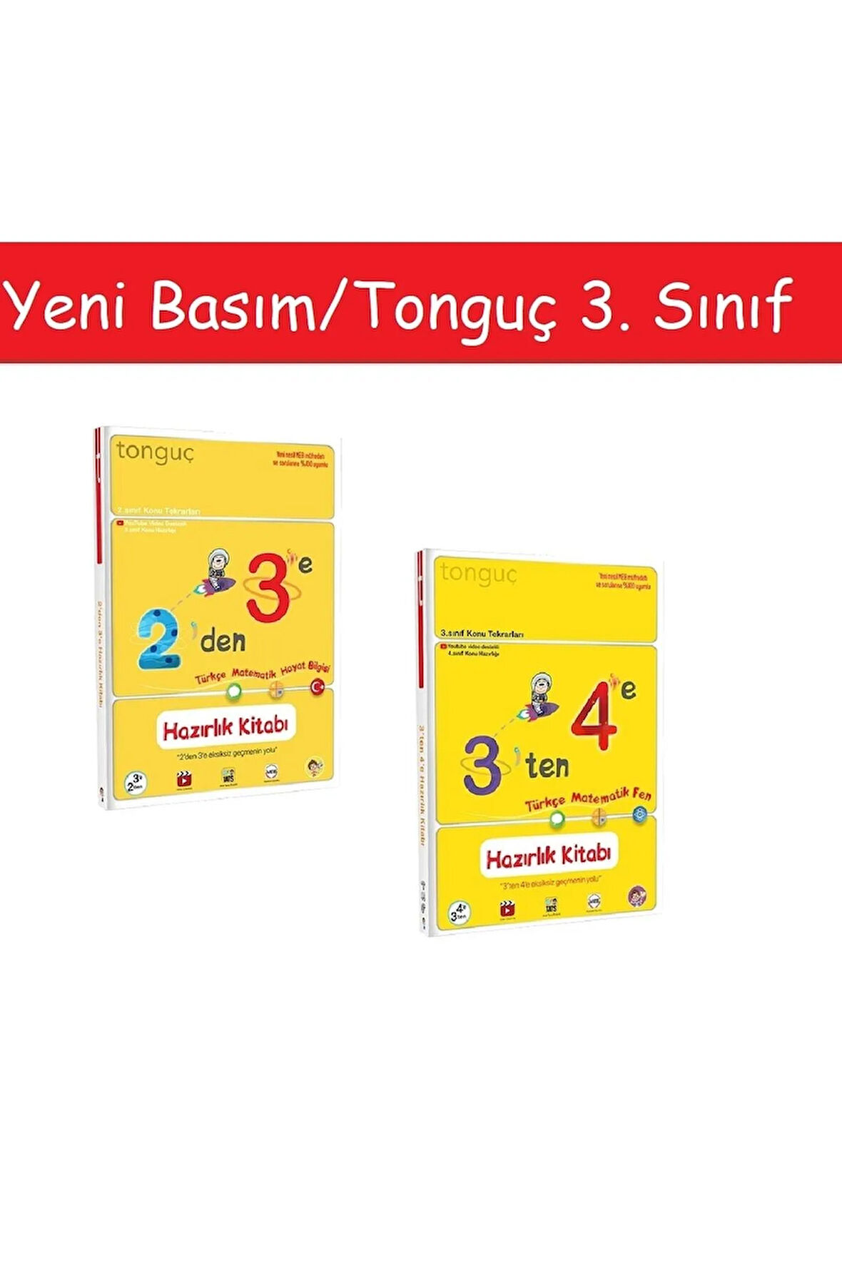 Tonguç 2'den 3'e Hazırlık Kitabı & Tonguç 3'ten 4'e Hazırlık Kitabı