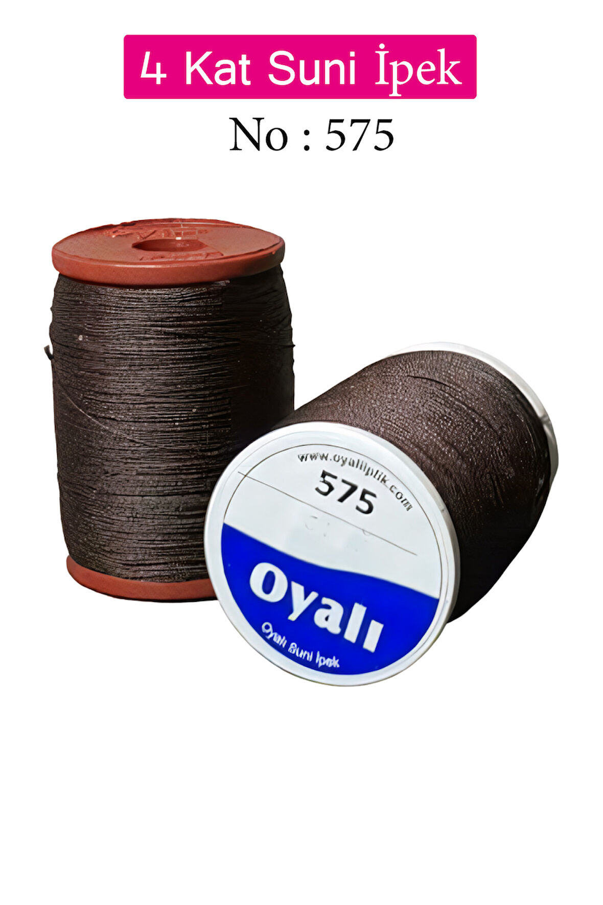 Oyalı 4 Kat Suni İpek İplik İğne Oyası Boncuk İpi Tığ Oyası No:575