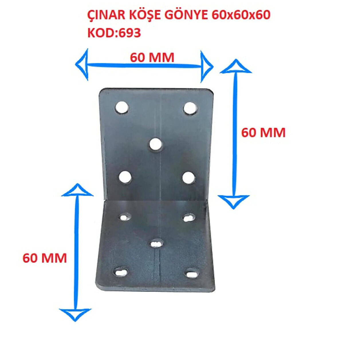 ÇINAR KÖŞE GÖNYE 60x60x60 KOD:693