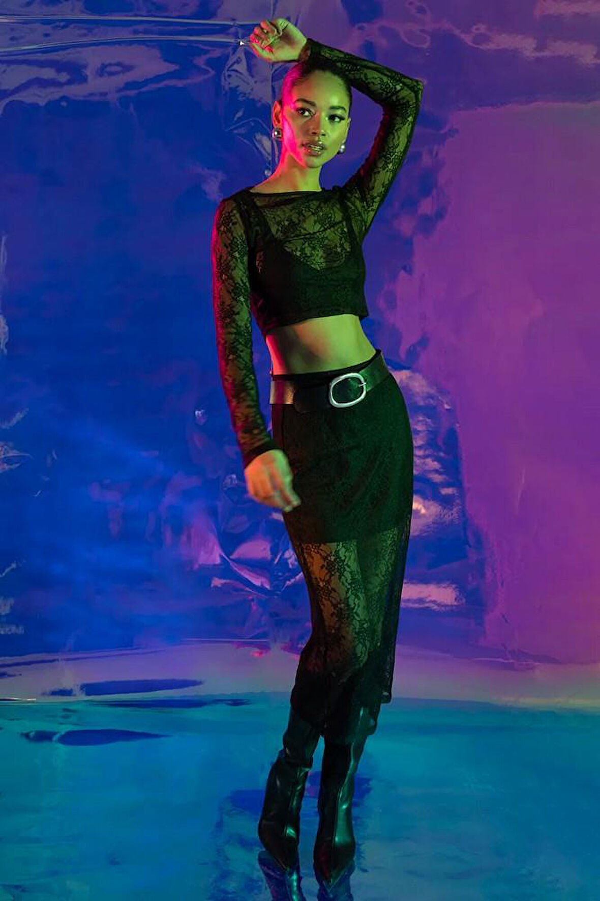 MİDİ DANTEL KALEM ETEK