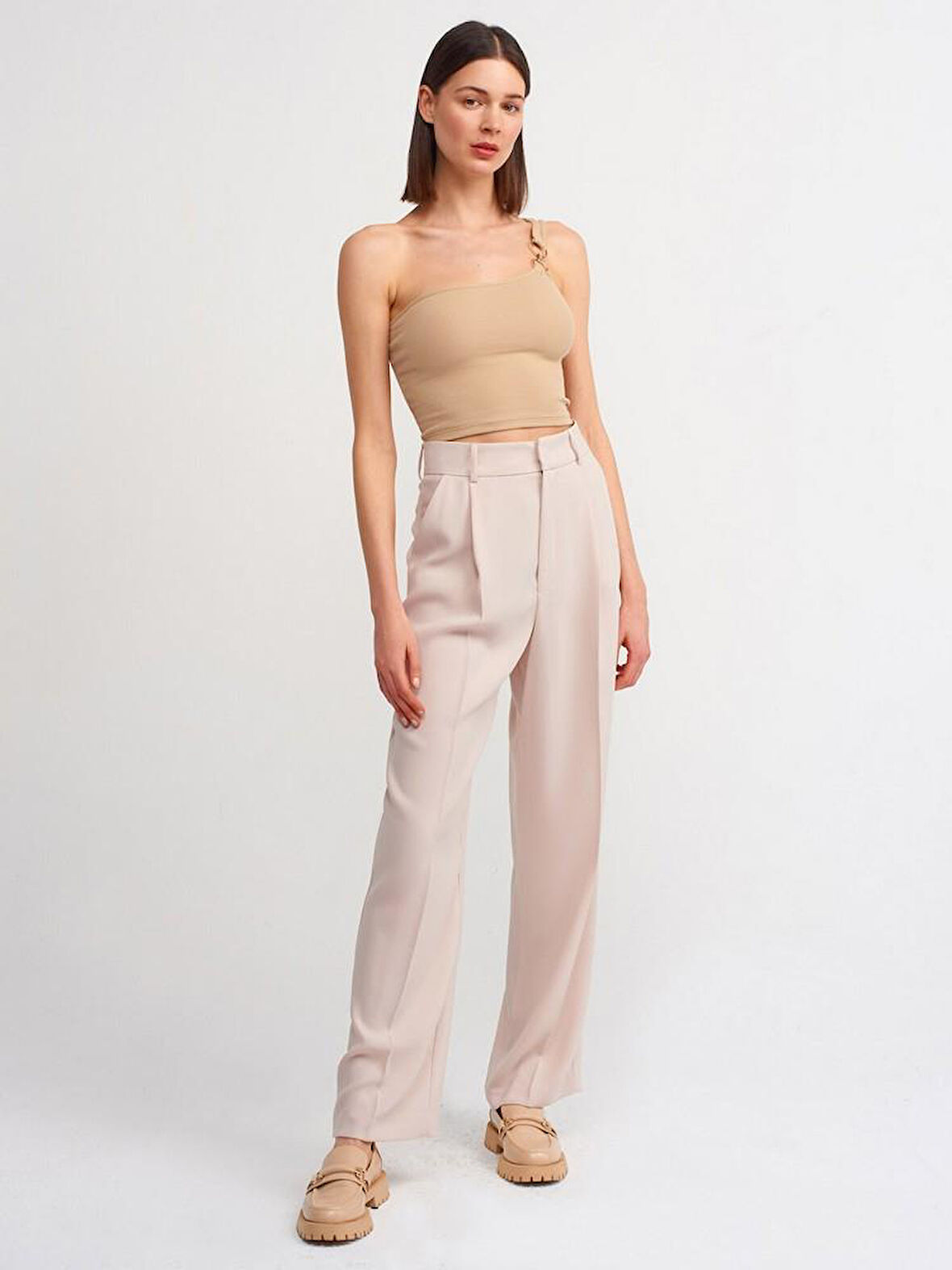 PİLELİ KREP PALAZZO PANTOLON