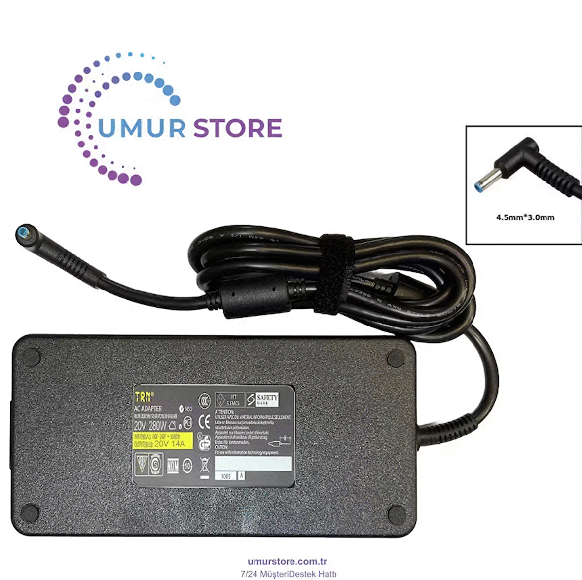 Hp TPN-CA26 4.5x3.0mm Laptop Adaptörü