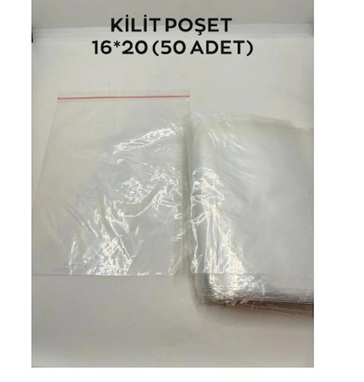 ŞEFFAF KİLİT POŞET 16*20 (50 ADET)