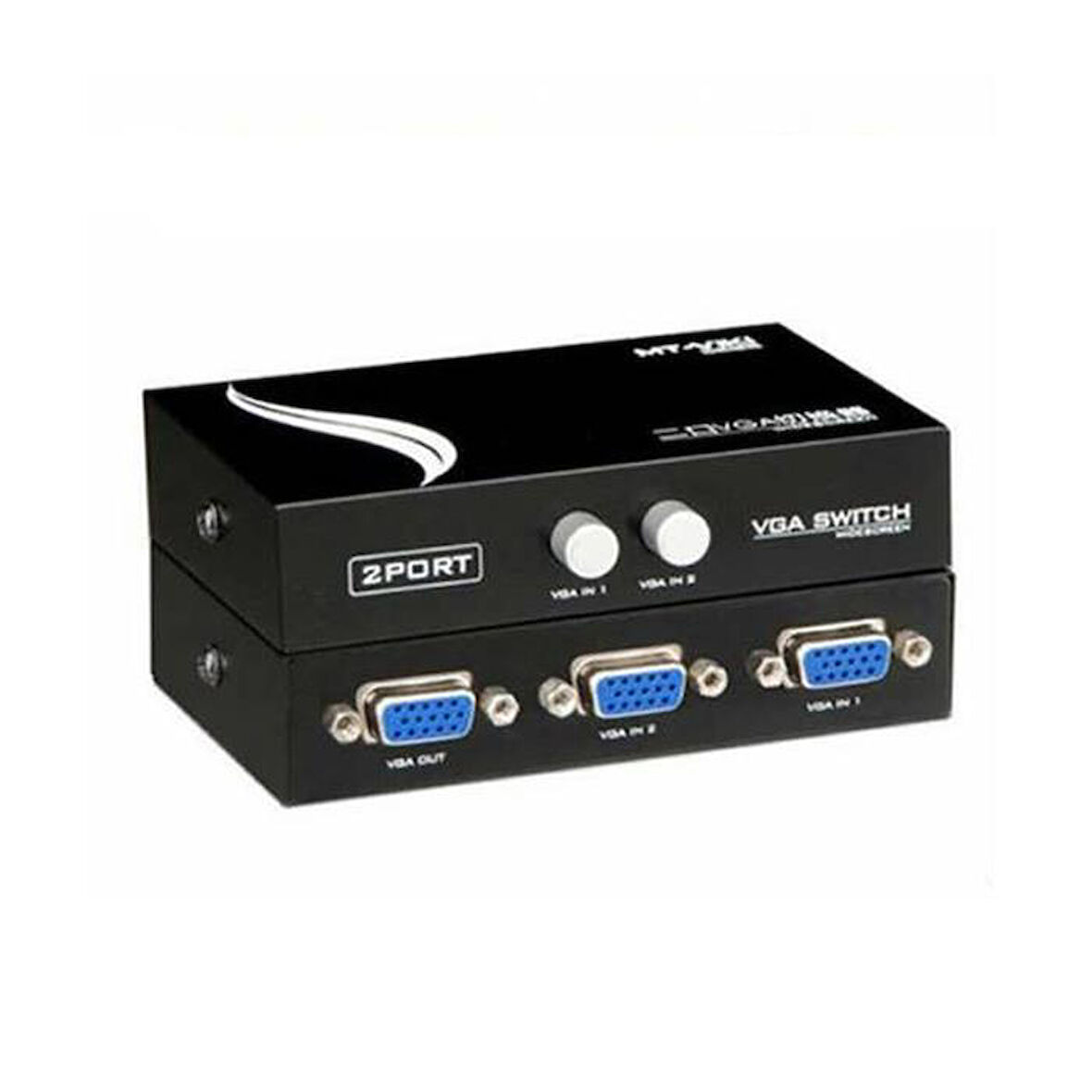 2 Port Vga Switch Çoklayıcı Çoğaltıcı Splitter Dvr Uyumlu