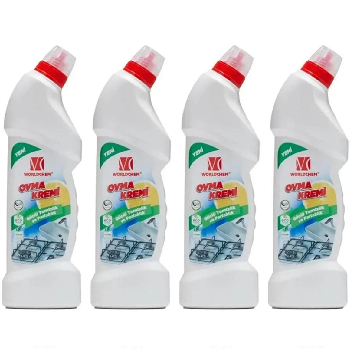 Worldchem CF Yoğun Formüllü Ovma Ve Parlatma Kremi 1000ml * 4Lü Set