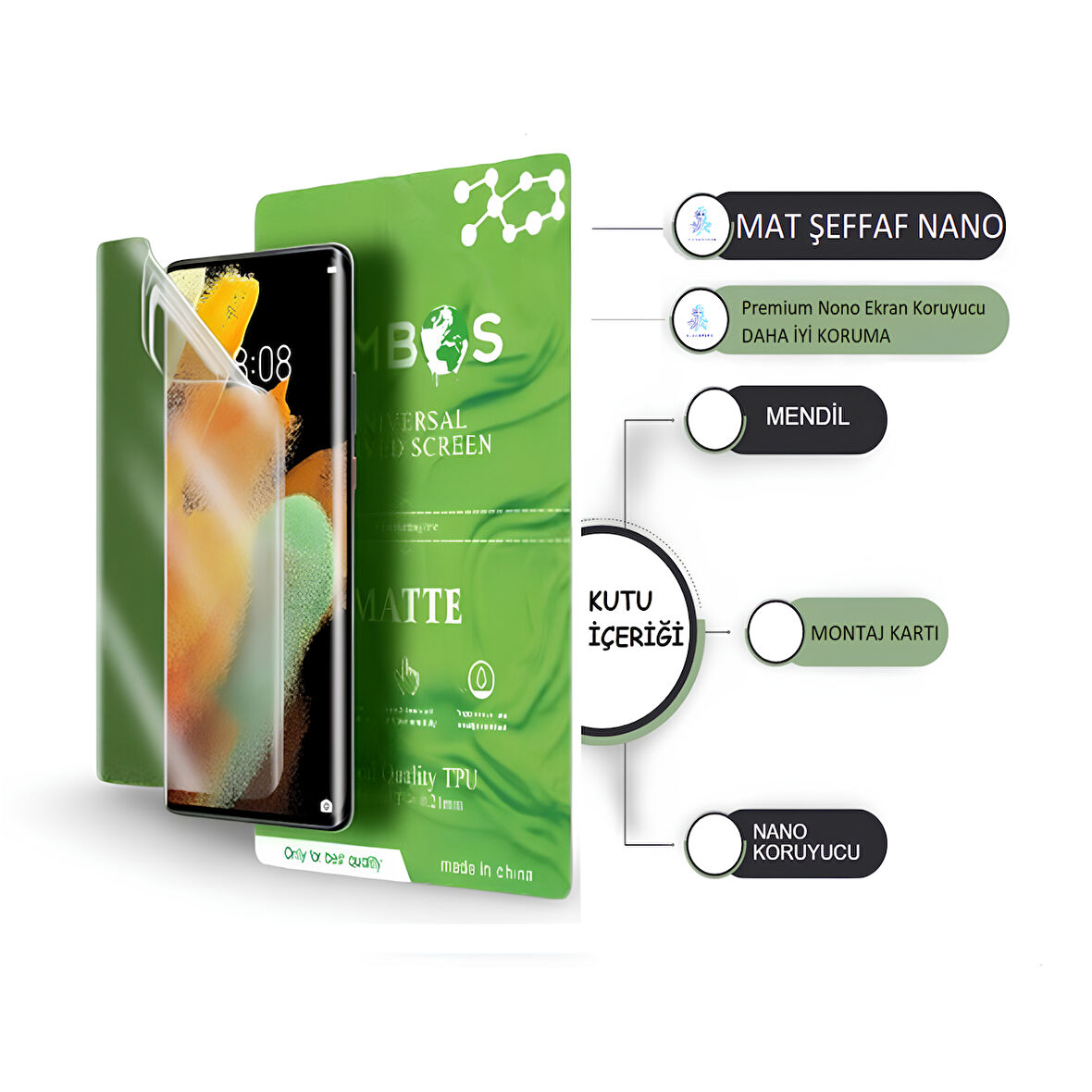 Oppo REALME 12 LİTE NANO Ekran Koruyucu ULTRA İnce Esnek MAT ŞEFFAF - Umbos