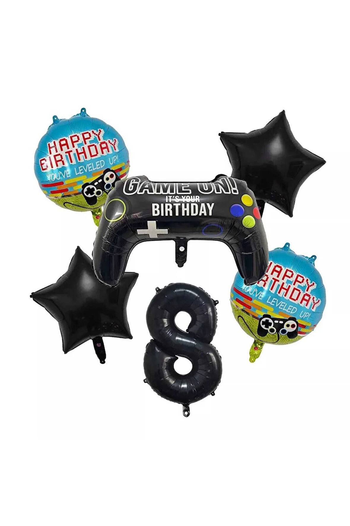 OYUNCU KONSOLU TEMALI YAŞ FOLYO BALON SET