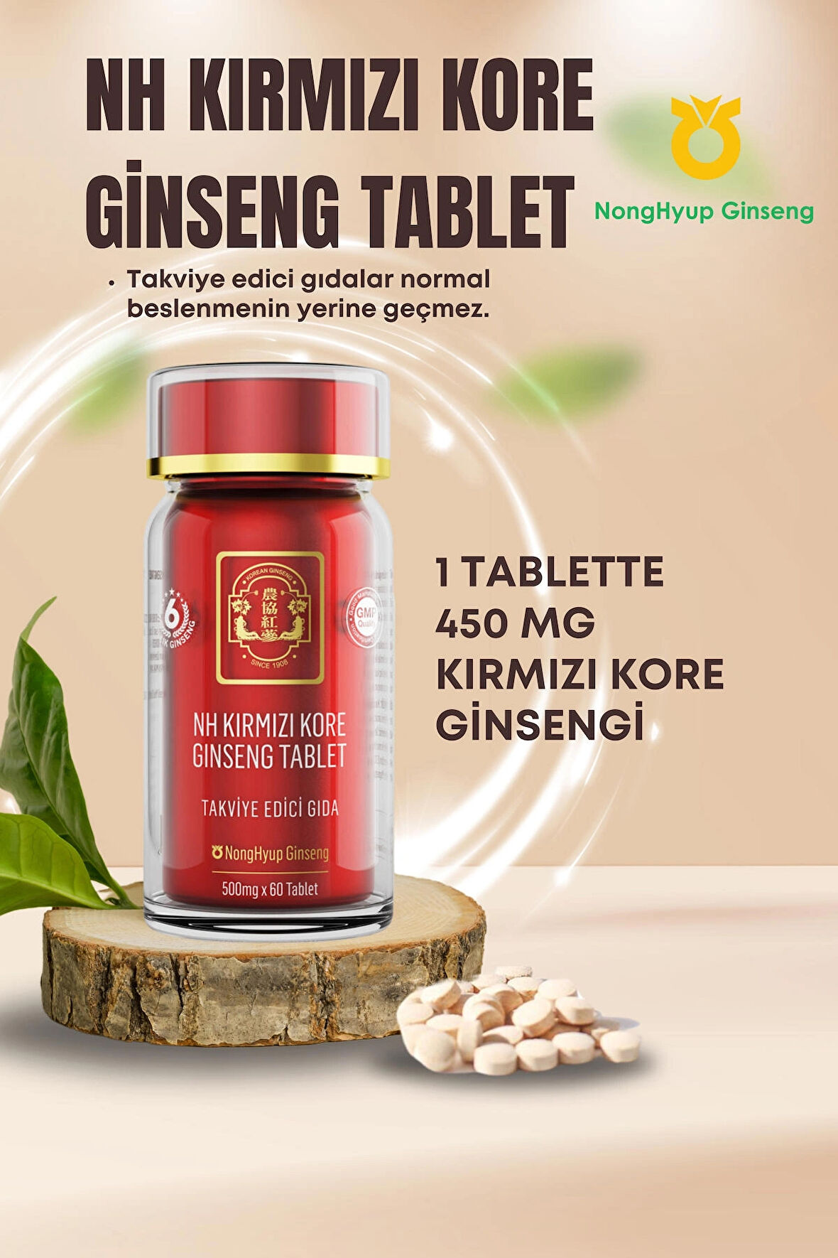 Nonghyup Ginseng NH Kırmızı Kore Ginseng Tablet