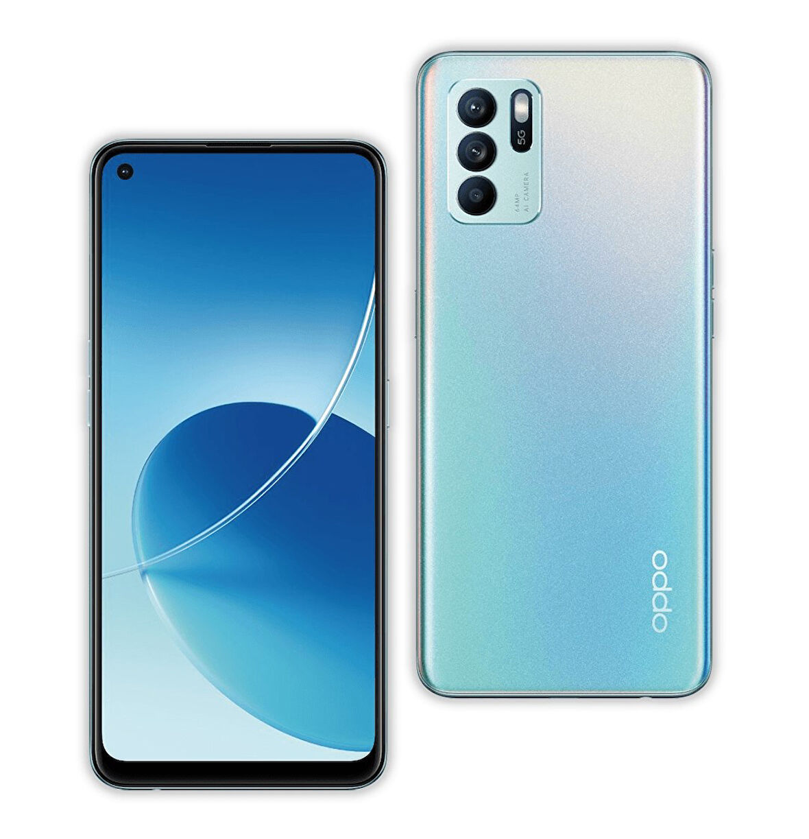 Oppo Reno 6 128 GB / 8 GB Ram  Mavi Yenilenmiş ÜRÜN (Sıfır Gibi)