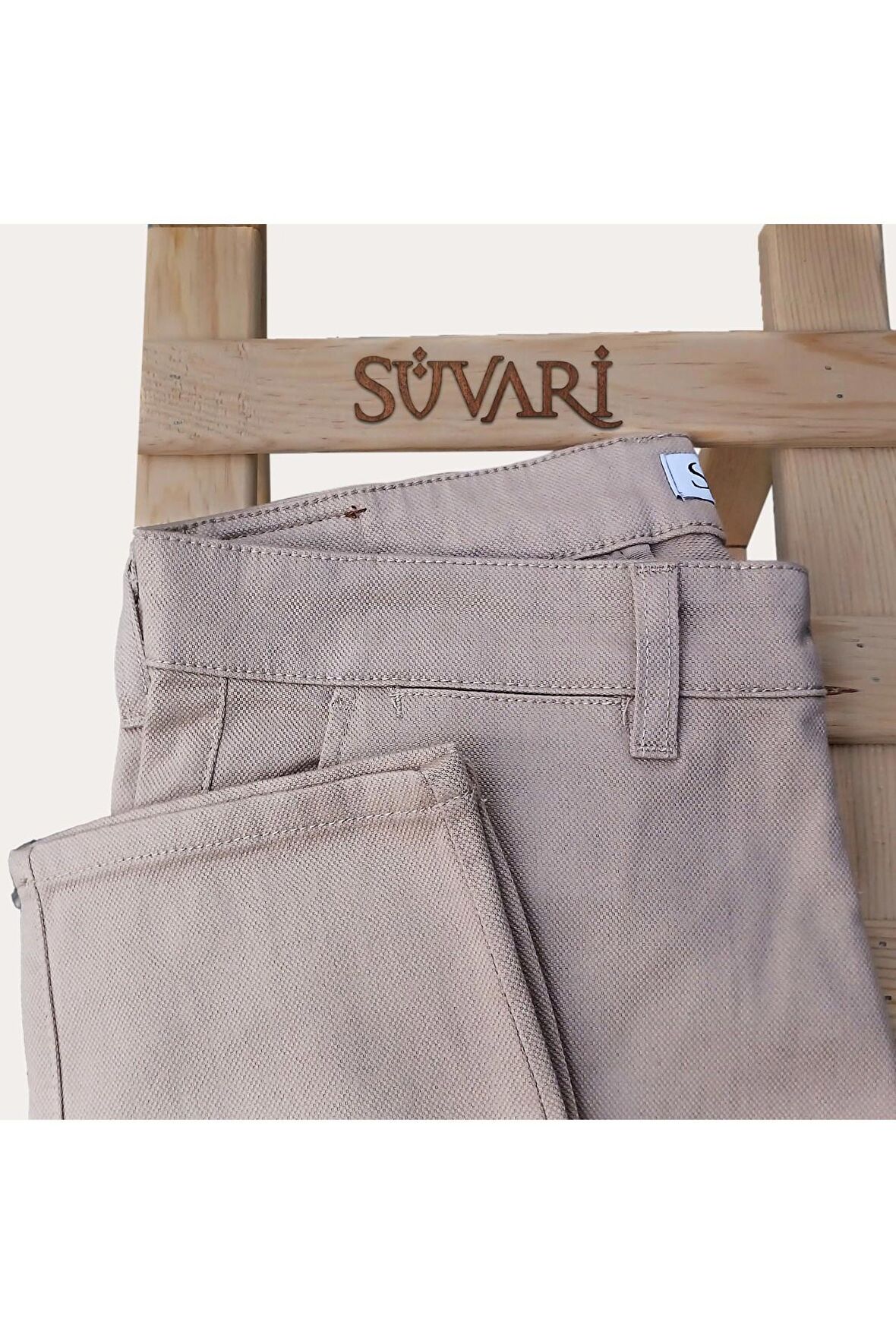 Süvari Premium Caesar Slim Fit Pamuk Keten Pantolon