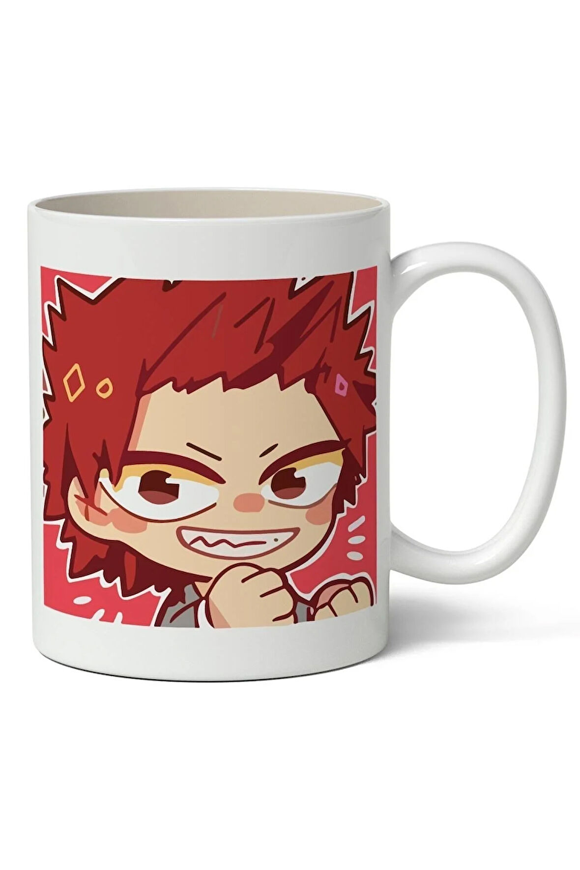 My Hero Academia Kirishima Temalı Baskılı Beyaz Kupa Bardak