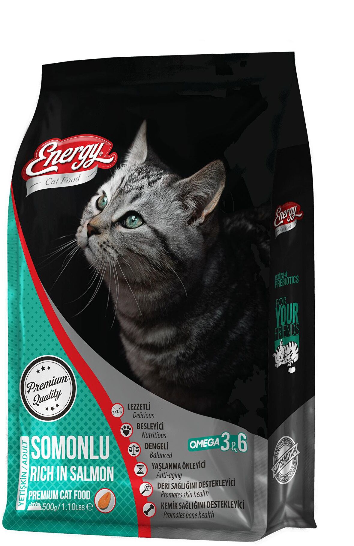 Pet Food Energy Energy Somonlu Yetişkin Kedi Maması 500 Gram 1 Adet