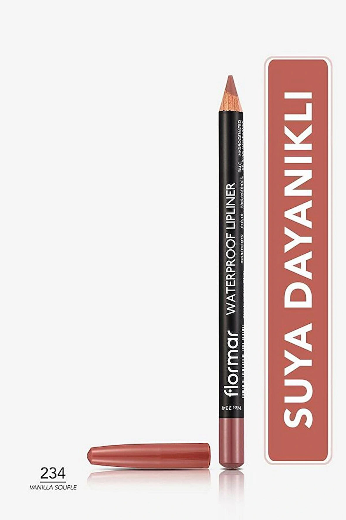 Suya Dayanıklı Dudak Kalemi (KAHVE) - Waterproof Lipliner - 234 Vanilla Sff - 8690604567478