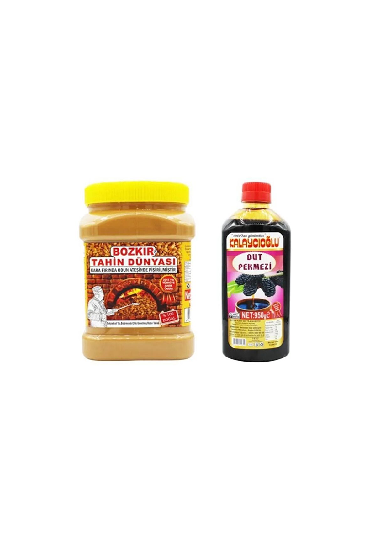 Bozkır Tahin Dünyası Kepeksiz Bozkır Tahini 935 Gr. - Dut Pekmezi 950 Gr