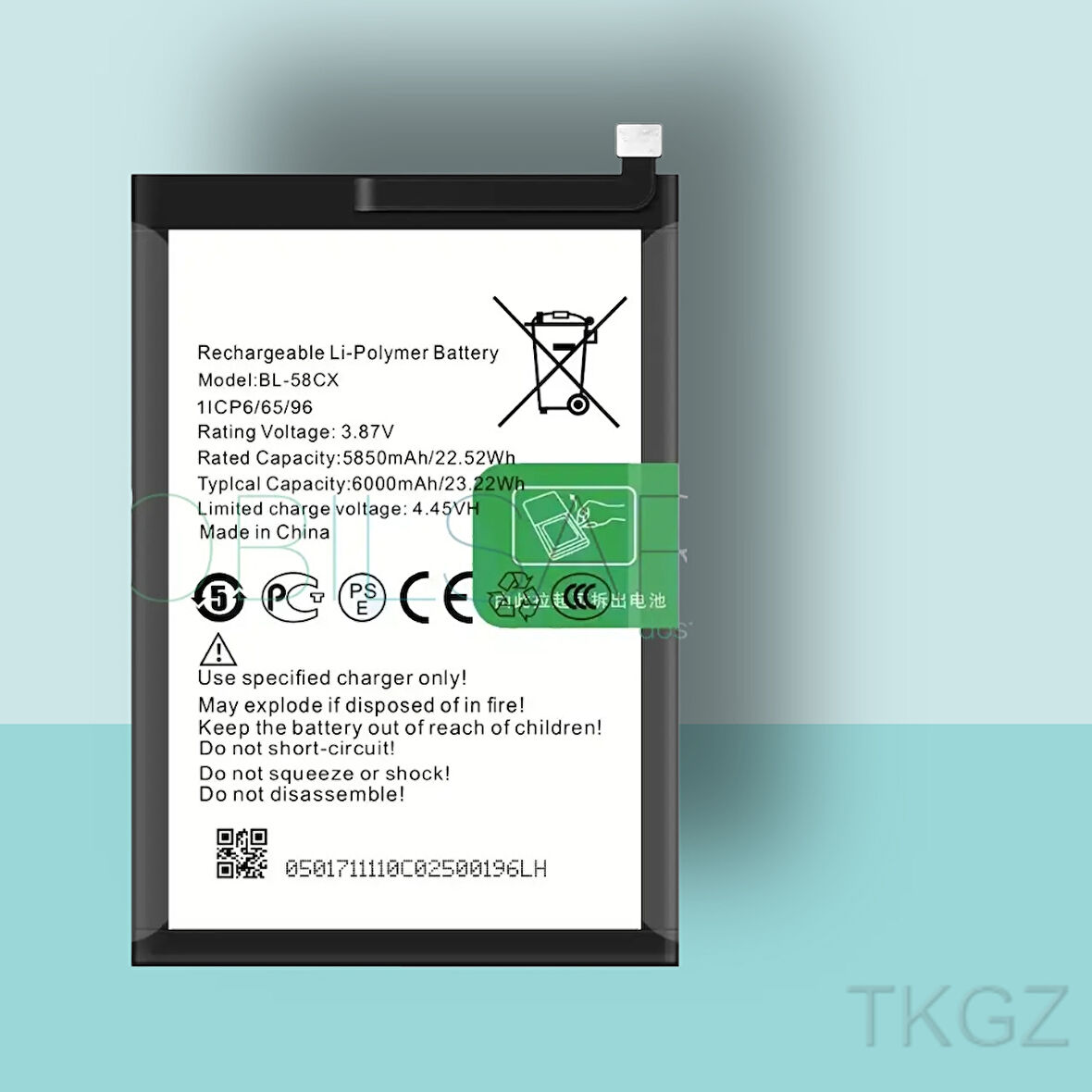 Tkgz - İnfinix HOT 10 - BL-51BX - Batarya Pil Orijinal Sıfır