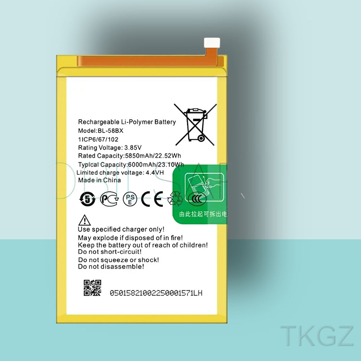 Tkgz - İnfinix HOT 10 PLAY -BL-58BX - Batarya Pil Orijinal Sıfır