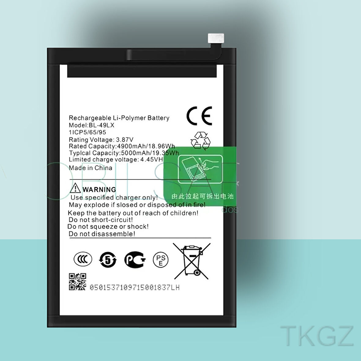 Tkgz - İnfinix HOT 12 -BL-49LX - Batarya Pil Orijinal Sıfır