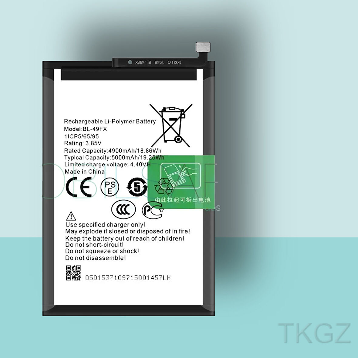 Tkgz - İnfinix HOT 20 - BL-49FX - Batarya Pil Orijinal Sıfır