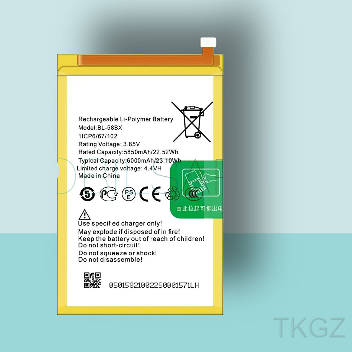 Tkgz - İnfinix HOT 9 PLAY -BL-58BX - Batarya Pil Orijinal Sıfır