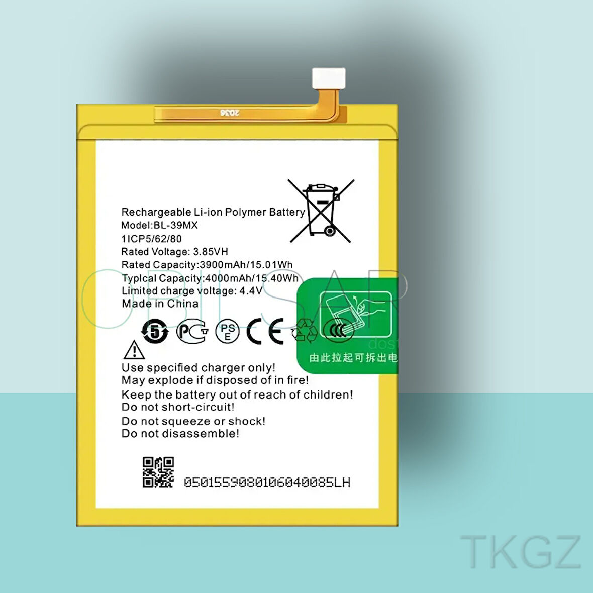 Tkgz - İnfinix S5 - BL-39LX - Batarya Pil Orijinal Sıfır