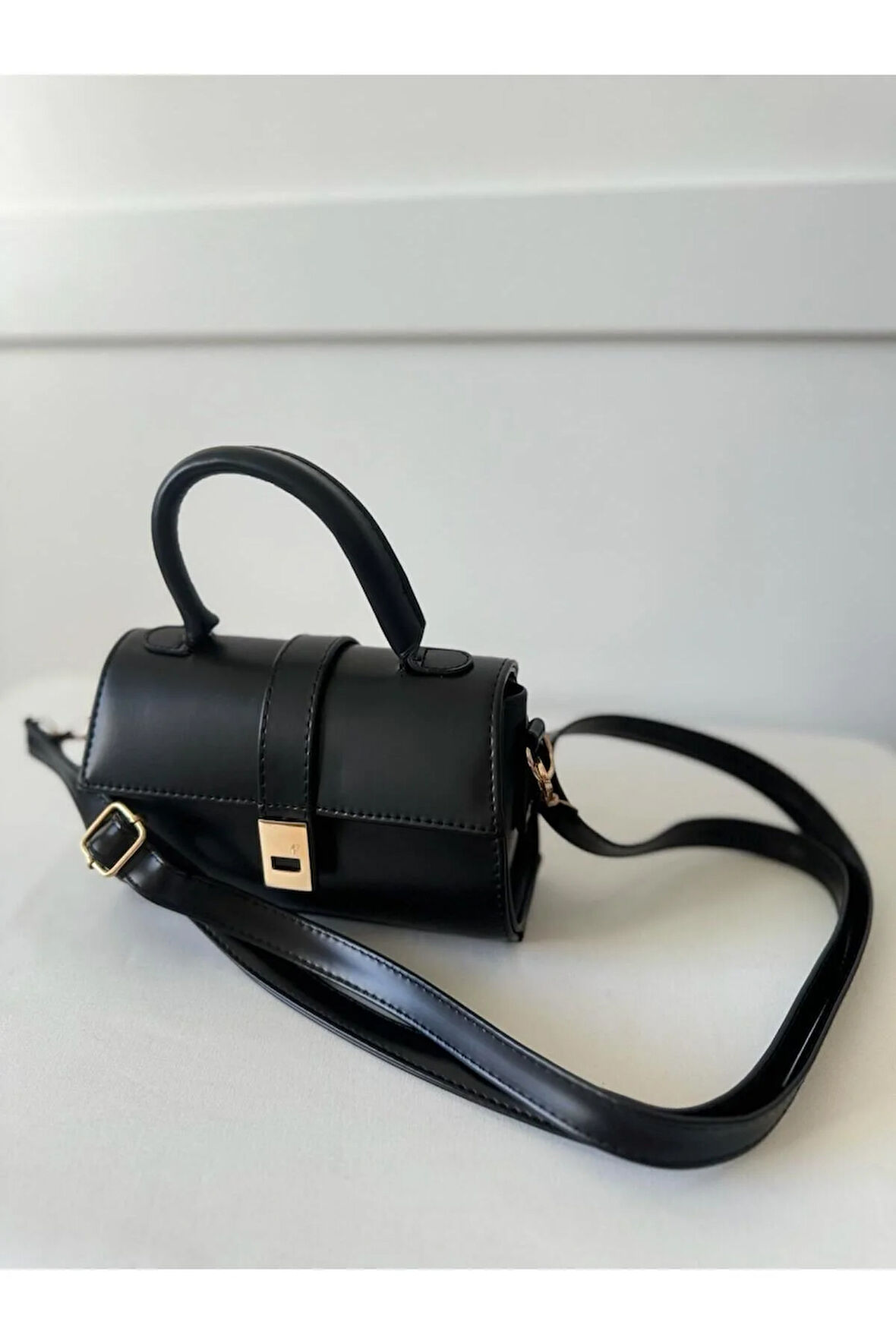 Kadın Gold Mini Bag Çapraz Askılı Çanta