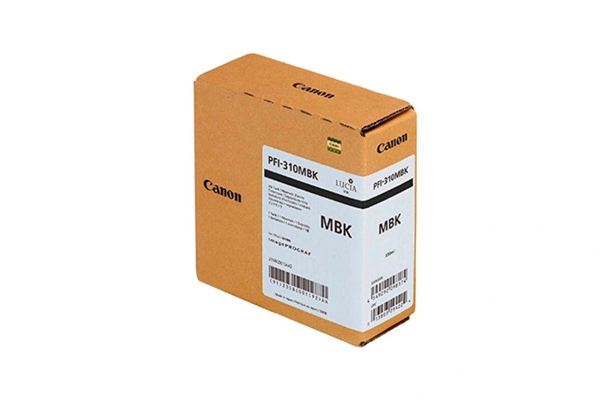 Plotter Sarf® Canon PFI-310 MBK (Matt Black) Matt Siyah Plotter Orijinal Mürekkep Kartuş 330 ml. (2358C001)