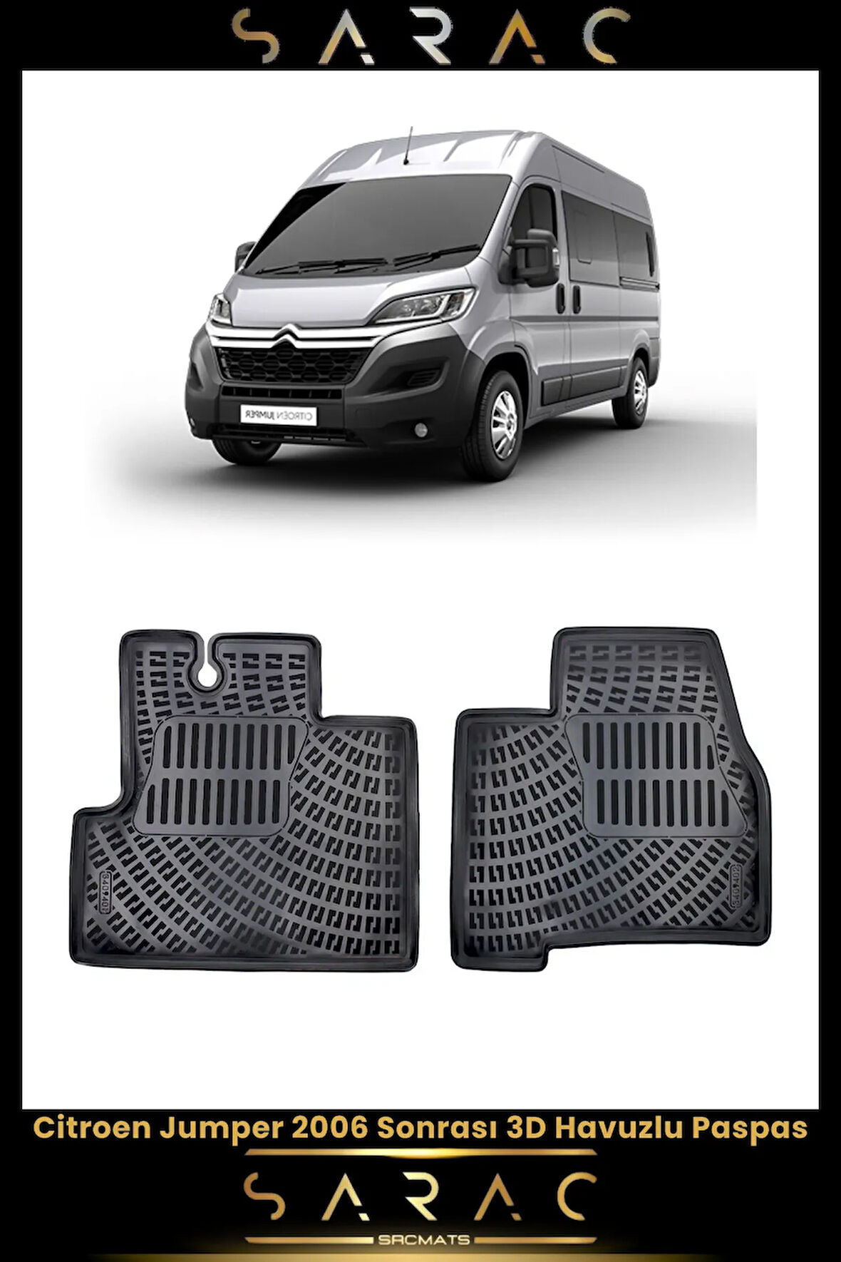Citroen Jumper 2007 Model Araca Özel 3d Havuzlu Paspas