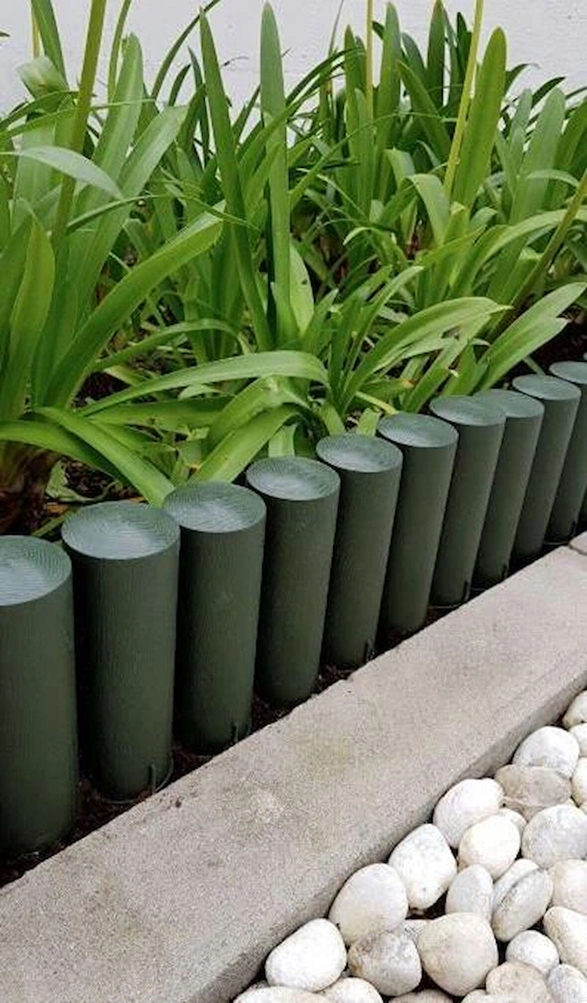 Trendbahce PLASTİK Çim Bordürü 2.3 METRE Çim Ayırıcı YEŞİL