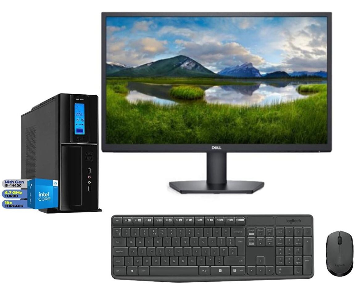ZETTA FLEX PRO 450X İntel Core i5 14400 48GB DDR5 4TB SSD GT1030 FREEDOS SFF SLİM 23.8 FHD Monitör MASAÜSTÜ BİLGİSAYAR ZET450X9565020