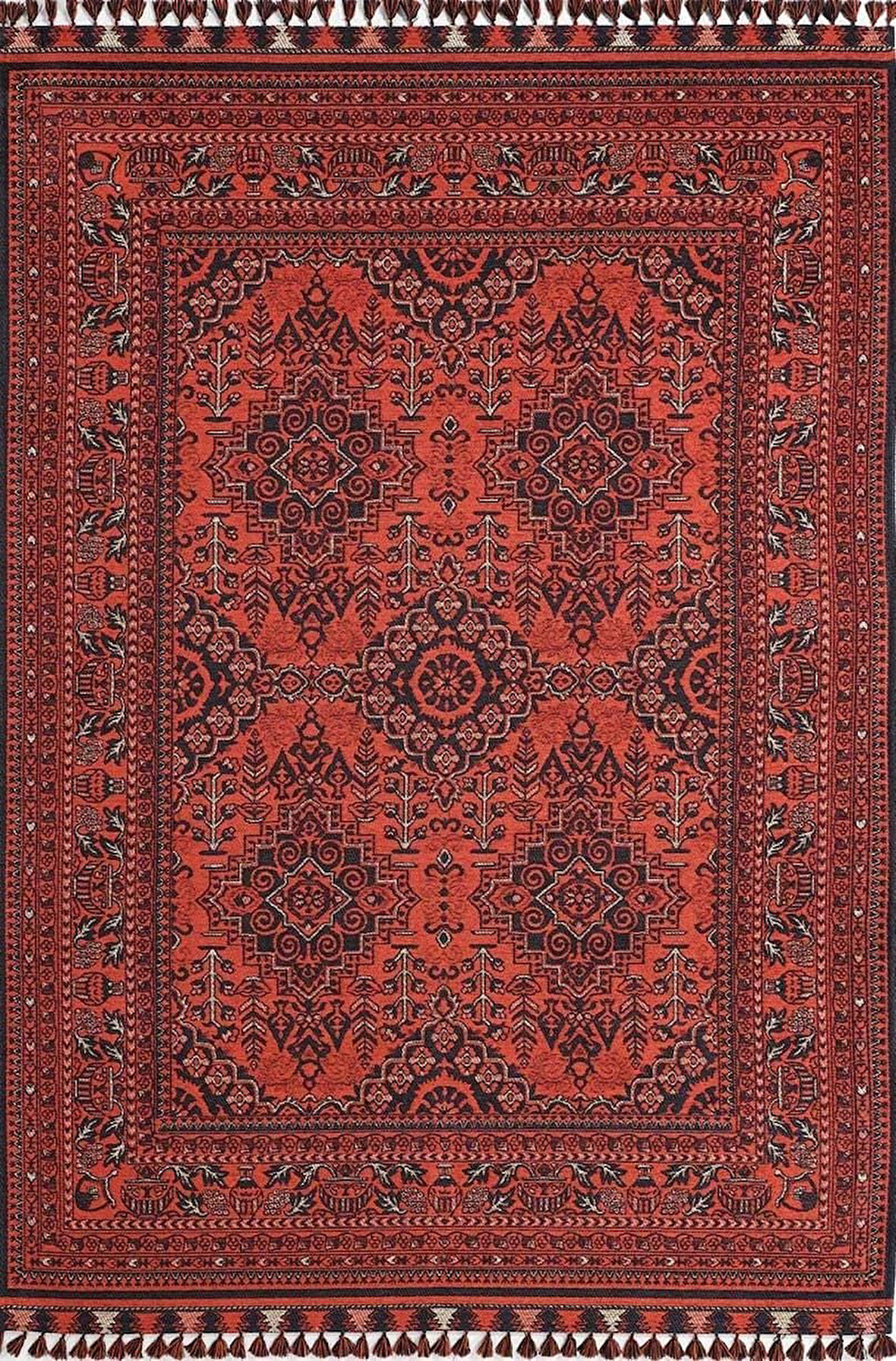 GÜMÜŞSUYU DECO ANATOLİA 15914 HALI KIRMIZI