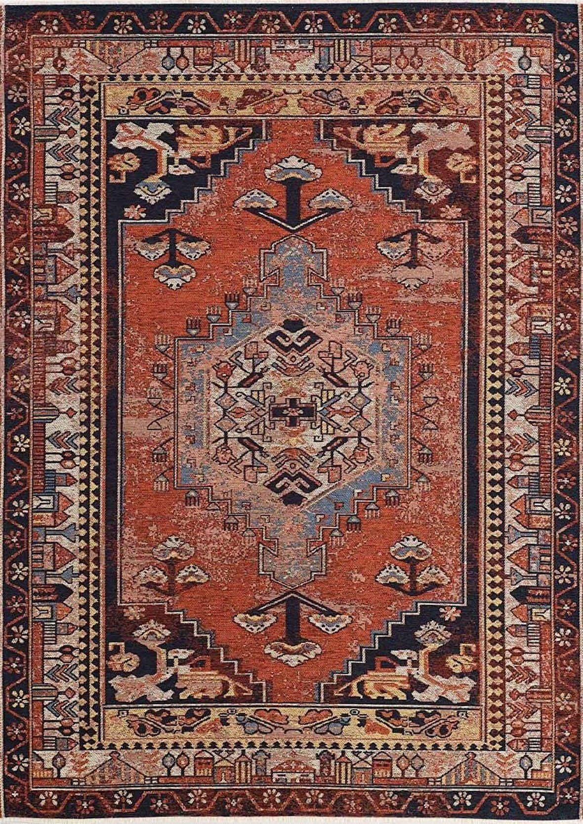 GÜMÜŞSUYU DECO ANATOLİA 15917 HALI KİREMİT